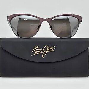 Maui Jim MJ729-01S Popoki Satin Chocolate Frame Polarized HCL Bronze Sunglasses